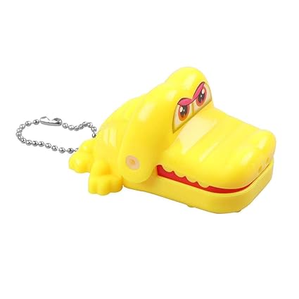 Crazy-Store Creative Anti-Stress Mini Animal Mouth Bite Finger Prank Toys (Alligator)