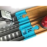 TrainLab.com Adapters, Compatible with Thomas & Friends Trackmaster Gray 2014 and Wooden Railway Tracks, Essential Trackmaster and Wooden Track Accessories (2pc) Light Blue