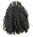 Ms Fenda Brazilian Remy Virgin Hair Kinky Curly 3B 3C Natural Color African American Clip In Hair Extensions 120Gram 7Pcs/Set(24