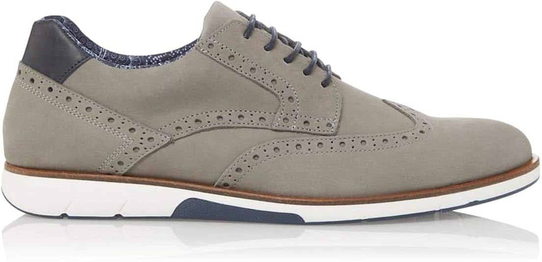 Dune Mens Brawl Lace Up Brogue Shoes Flat Heel Amazon.co