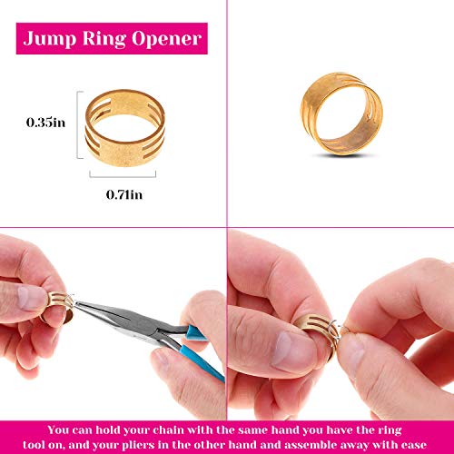 image for Jump Rings and Jewelry Pliers for Jewelry Making, Cridoz Jewelry Repai