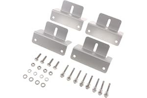 Baosity 4 Kits Solar Panel Mounting Bracket Z Type Brackets for Roof RV Boat Easy Installation