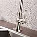 KES Drinking Water Faucet Kitchen Sink Faucet for Cold Water Only Single Handle Bar Modern Replacement Tap Brushed Nickel, K8001ALF-BN