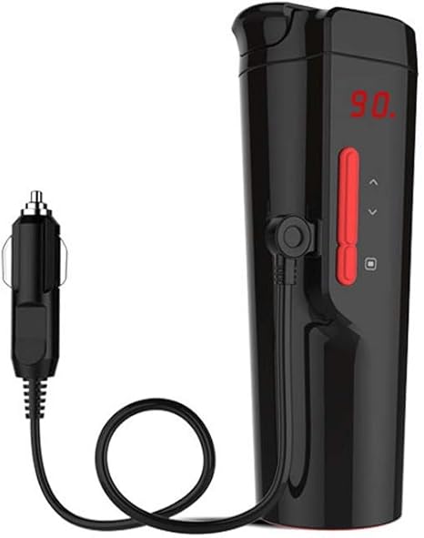 Amazon Co Jp 車の電気カップ絶縁カップ12v車の釜の車の沸騰水の暖房電気温水ヒーター沸騰水 Color Black ホーム キッチン