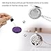 2Pcs Essential Oil Diffuser Necklace 316L Stainless Steel Locket 2 Pattern Aromatherapy Diffuser Pendant with 24 Inches Adjustable Chain (11Pcs Washable Pads)