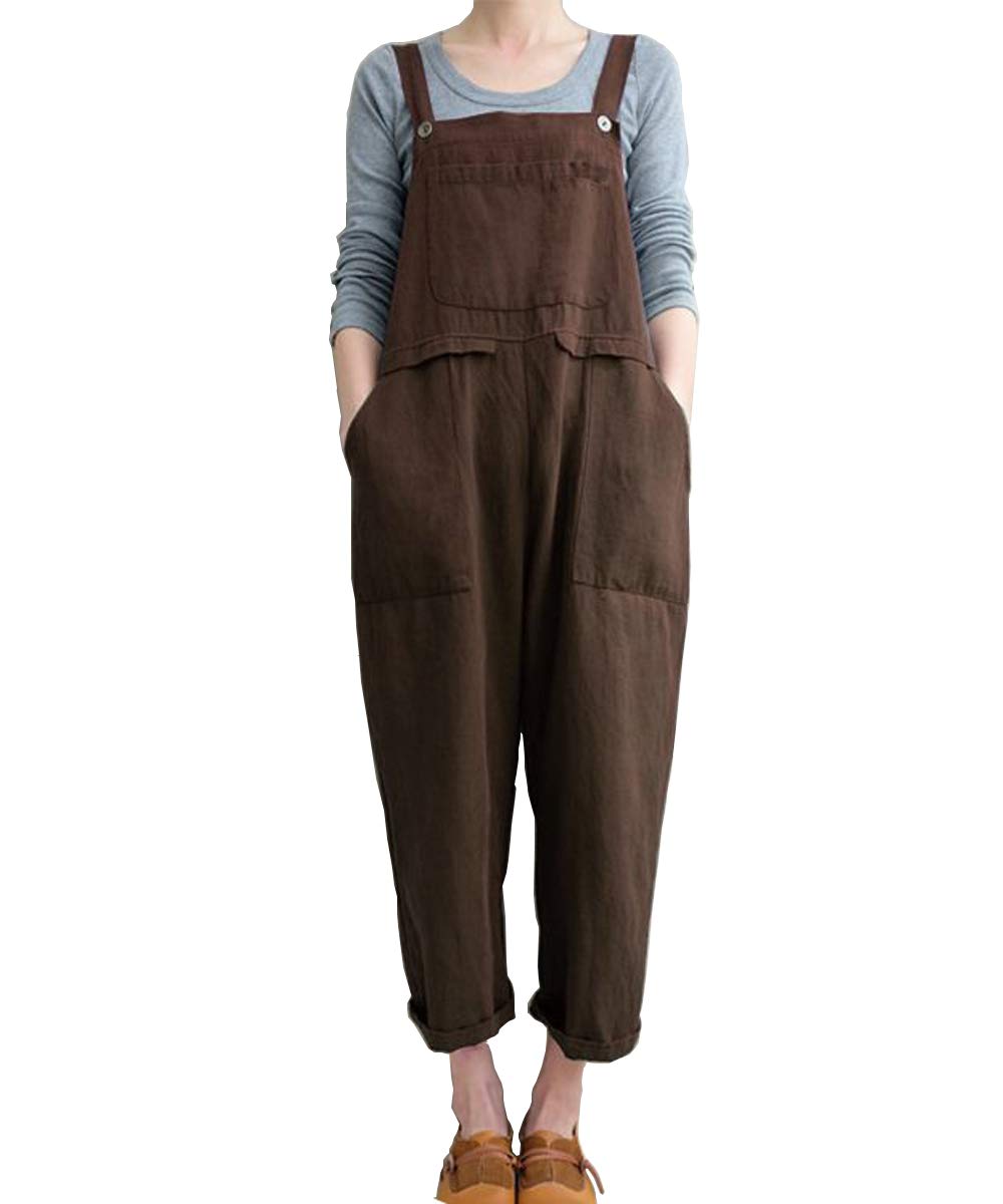 Aedvoouer Womens Baggy Plus Size Overalls Jumpsuits