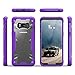 Zizo Proton 2.0 Series Compatible with Samsung Galaxy S8 Case Military Grade Drop Tested with Tempered Glass Screen Protector Purple Clear