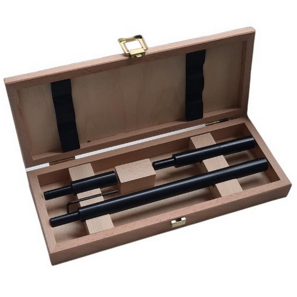 Famag 1639.583 Extension Wooden Box, Diameter = 8 mm, 3 Pieces, 250 mm, Grey, Set 8mm, 80+125+250mm