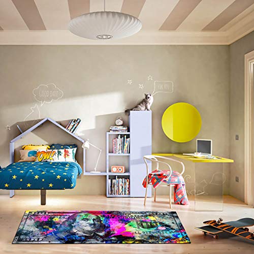 Money Rugs 100 Dollar Bill Runner Area Rug Laundry Room Rug NonSlip