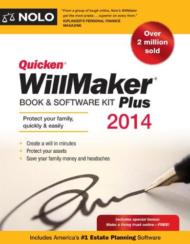 Download Quicken WillMaker Plus 2014 Edition: Book & Software Kit Download Quicken WillMaker Plus 2014 Edition: Book & Software Kit