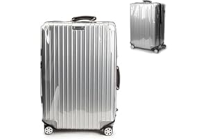 Linpr Transparent PVC Suitcase Cover, No Disassembly Required Clear Luggage Protector Suitcase Cover, Waterproof Travel Wrap Luggage Cover Protectors, Luggage Bag for Hard Cover Suitcase