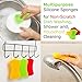 Miracle Market Silicone Dish Sponge 4.72 x 2.75 x 0.62