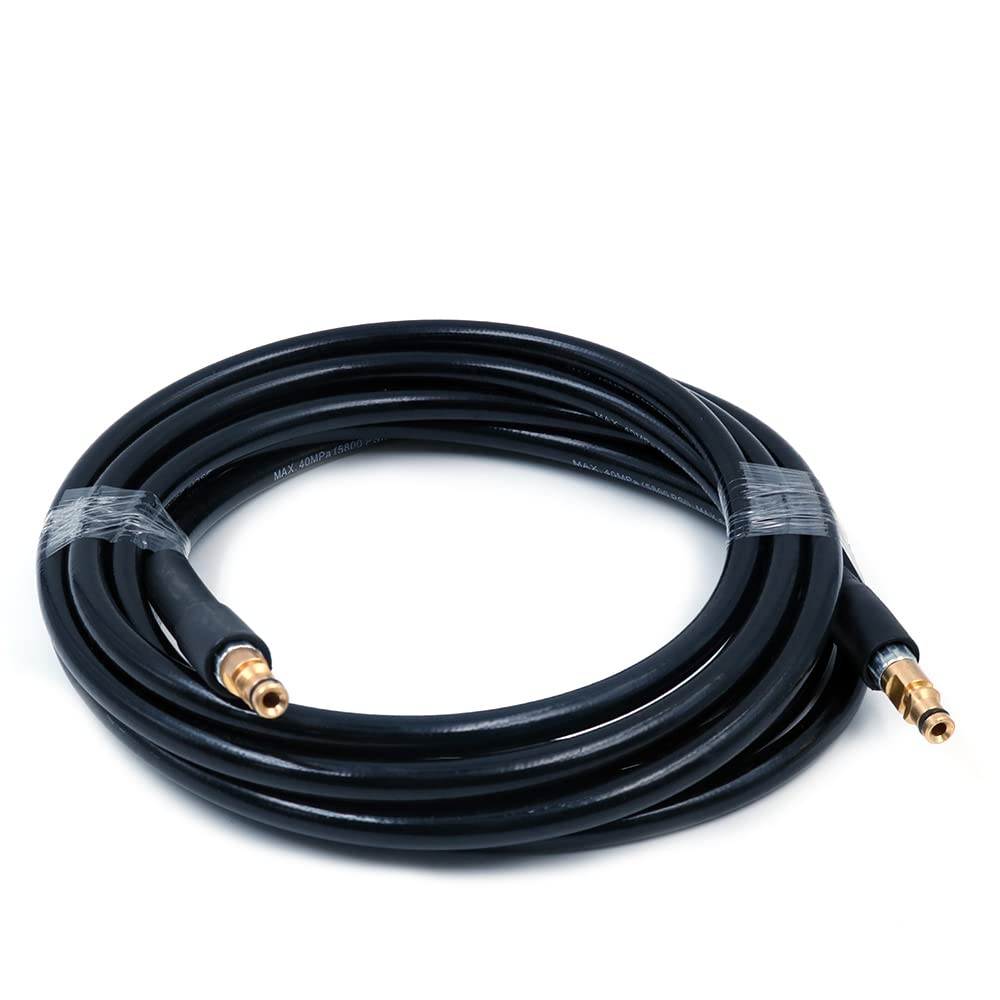 NUZAMAS 5m High Pressure Replacement Hose,5800PSI Hose Extension Pressure Washer Hose Drain Cleaning kit K2 K3 K4 K5 K6 K7 Click Type Plug Quick Connector