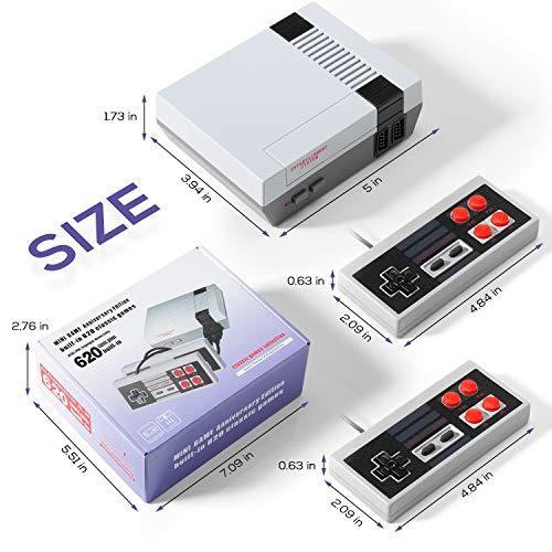 hengjieshangmao Retro Game Console, AV Output Console Built-in Hundreds of Classic Video Games(1Pc)