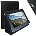 KuVest 7'' Universal Folio PU Leather Case Cover for 7'' Tablet NeuTab N7 Pro, N7s Pro, Chromo Inc, ProntoTec, iRulu, Alldaymall, Tagital (Black)