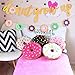 Sidpro Glitter Donut Party Pack - Banners, Garland, Wall Decorations for Happy Birthday Celebrations
