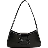 WEEKXING Shoulder Bags for Women,Coquette Bow Purse Trendy Y2K Purse PU Leather Hobo Handbag Cute Bag