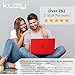 Kuzy MacBook Pro 15 inch Case 2019 2018 2017 2016 Release A1990 A1707, Hard Plastic Shell Cover for Newest MacBook Pro 15 case with Touch Bar Soft Touch - Red