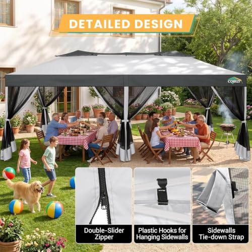 COBIZI 10x20 Pop Up Gazebo Review: Instant Canopy with Mesh Netting image 23