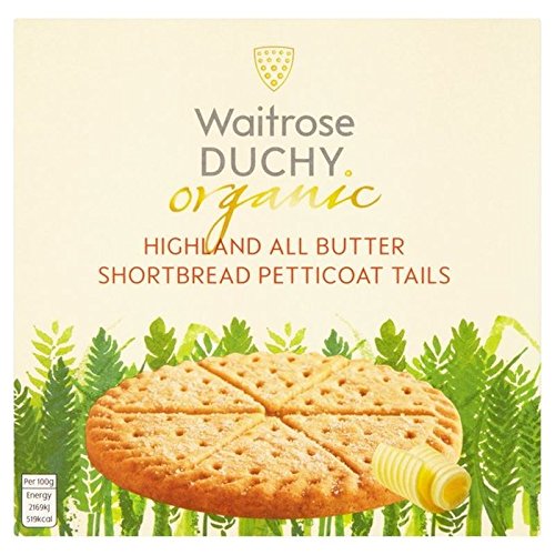 Duchy Waitrose Organic Highland All Butter Shortbread Petticoat Tails 125g (Pack of 4)