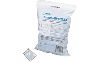WNL Products WL3100IW CPR Practi-Shield Manikin Training Protectors Individually Wrapped - 100 Shields