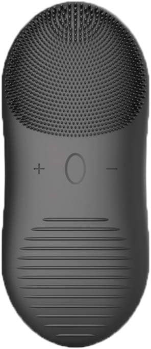 Facial Cleansing Brush Multi-function Skin Care Device Electric Face Scrubber Silicone Tool Wireless Base&Rechargeable& black