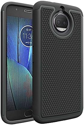 Moto G5S Plus-XT 1804 G5S+ Case,Yogem Slim Anti-Shock Anti-Scratch Cover Case for G5s+ Motorola Moto G5s Plus 2017 (Black)