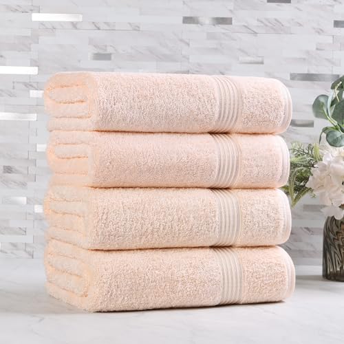 SUPERIOR Heritage Egyptian Cotton Bath Towel Set, Large Body Towels for Home Ba…