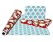 American Greetings 175 sq. ft. Reversible Kids Christmas Wrapping Paper, Santa and Snowflakes (1 Jumbo Roll 30 in. x 70 ft.)