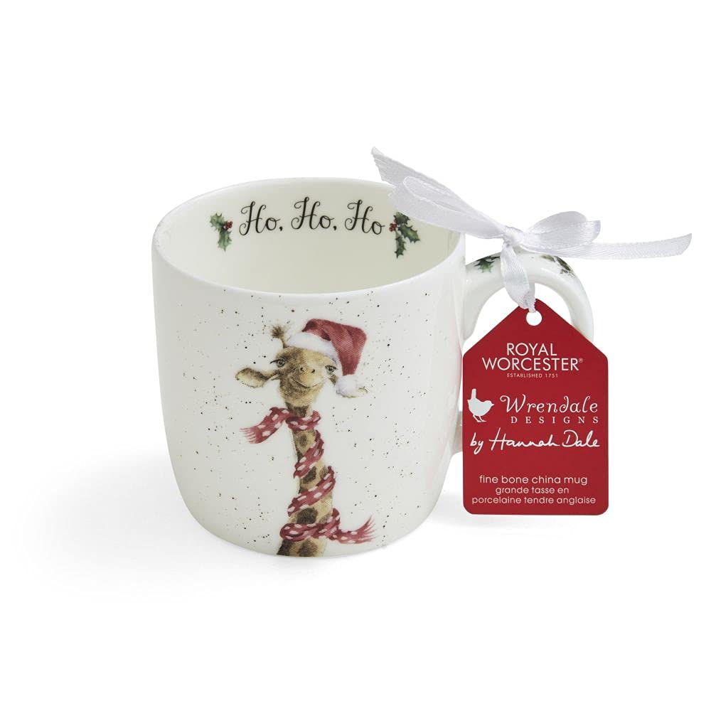 Wrendale Designs Christmas Mug By Royal Worcester Ho Ho Ho