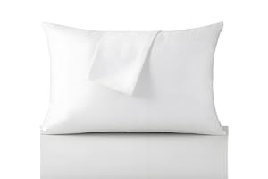 2 Pack Waterproof Pillow Protectors with Zipper Standard Size, Pillow case Covers, Moisture Wicking Pillow Encasements 20 x 2