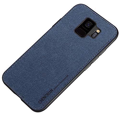 Bokoo Magnetic Protect Case for Samsung Galaxy S9 TPU Full Body Cases Cloth Washable Invisible Magnet (Navy)