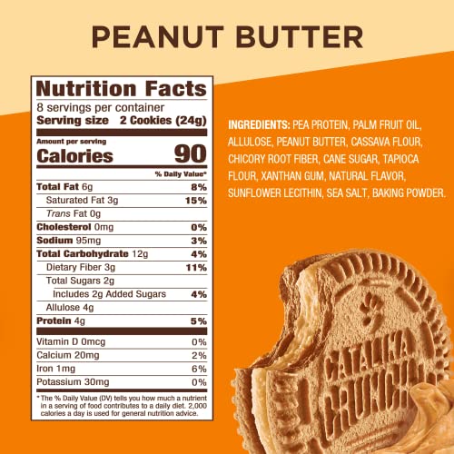 Catalina Crunch Peanut Butter Keto Sandwich Cookies 2 Pack 6.8 oz Box