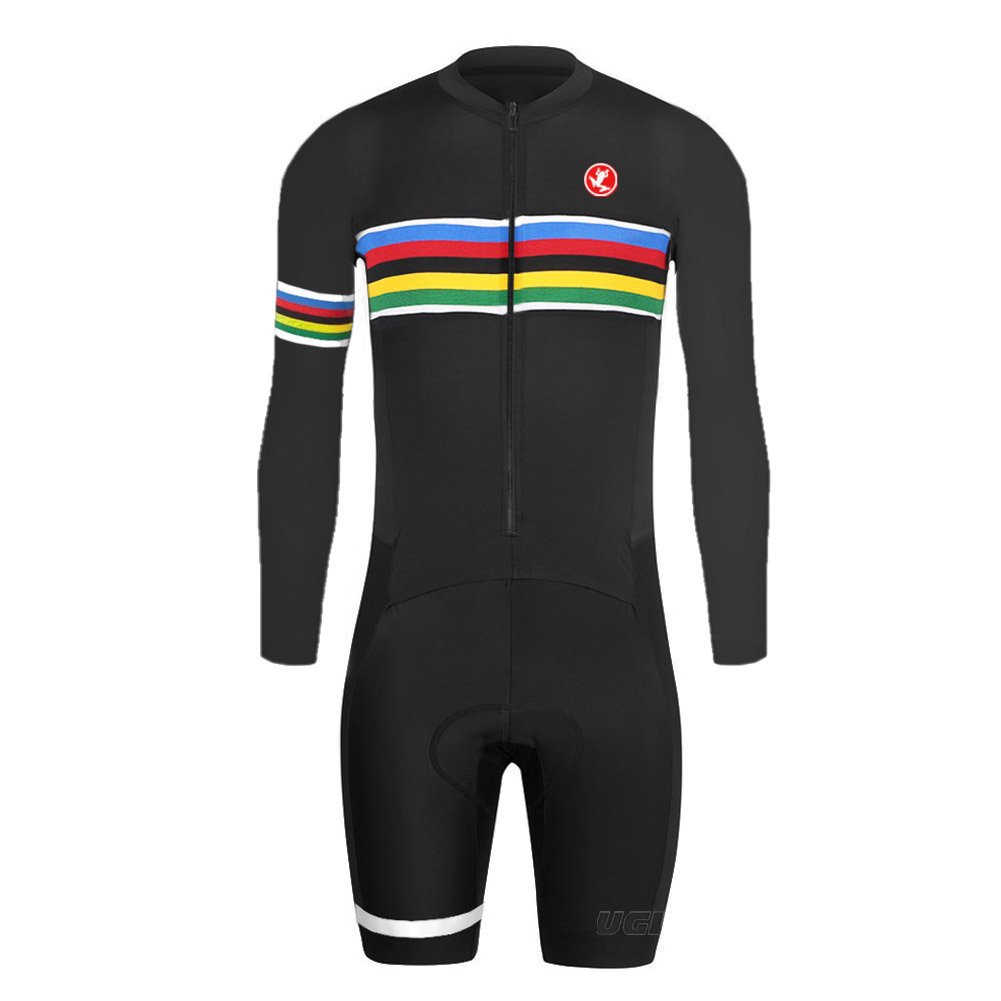 Uglyfrog Cycling Bike Skinsuit with Gel Pad Long