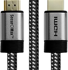 HDMI Cable 6ft - HDMI 2._.0 (4K) Ready - 28AWG Braided Cord - High Speed 18Gbps - Gold Plated Connectors - Ethernet, Audio Return - Video 4K 2160p, HD 1080p, 3D - Xbox PlayStation PS3 PS4 PC Apple TV
