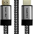 HDMI Cable 6ft - HDMI 2.0 (4K) Ready - 28AWG Braided Cord - High Speed 18Gbps - Gold Plated Connectors - Ethernet, Audio Return - Video 4K 2160p, HD 1080p, 3D - Xbox PlayStation PS3 PS4 PC Apple TV