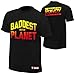 WWE Ronda Rousey Baddest On The Planet Youth T-Shirt Black Large