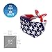 Premium American Flag Bandana Headband, Ideal Size - 21.5 x 21.5 Inches