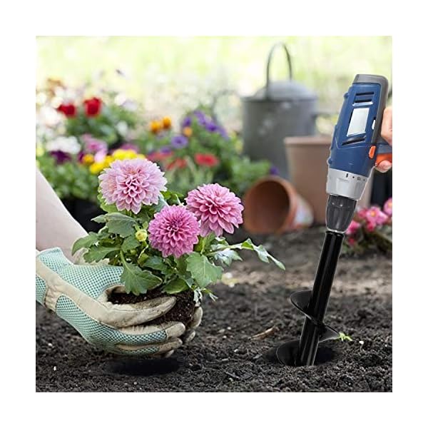 RZKJ-SHOP Garten Schnecken Spiralbohrer, Handbohrer Erdlochbohrer Erdbohrer Pfahl Loch, Zeitsparende Lochbohrer… – Bild 3