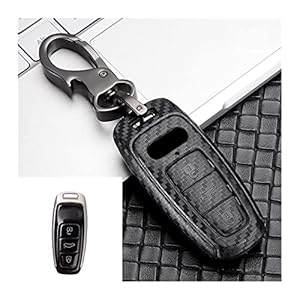 Koolstofvezel Autosleutel Cover Cover Cover Fit Pour Audi A3 A6 C8 A7 A7 S7 A8 D5 4N S8 Q7 Q8 SQ8 E-Tron E TRON 2018…