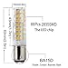 Ba15d LED Bulb 88LEDs, Ba15d Double Bayonet Base, 6W 120v 60W Equivalent, Dimmable Sewing Machine Lamp (Pack of 4) (BA15D Warm White 3000K)