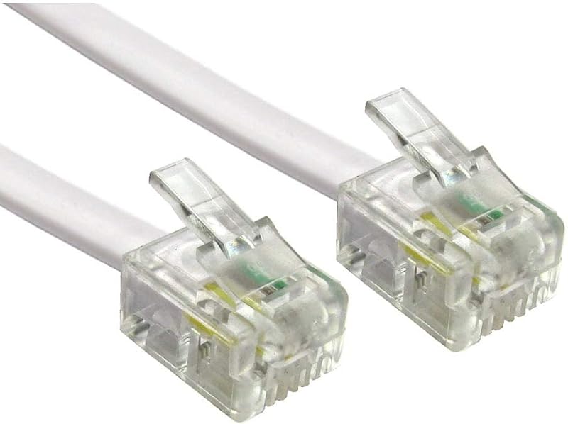Alida Systems 15m ADSL Cable White Gold Plated High Speed Internet Broadband