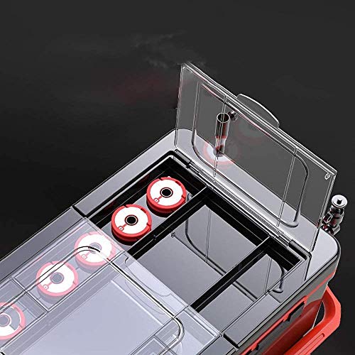 JJSFJH Fischereimer, Fischereibox Angelstuhl Freier Installation Multifunktionsfischerbox mit Zubehör für Green Rote… – Bild 6