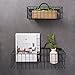 DII Farmhouse Vintage Décor, Wire Wall Basket, Assorted, Bronze, 2 Piece