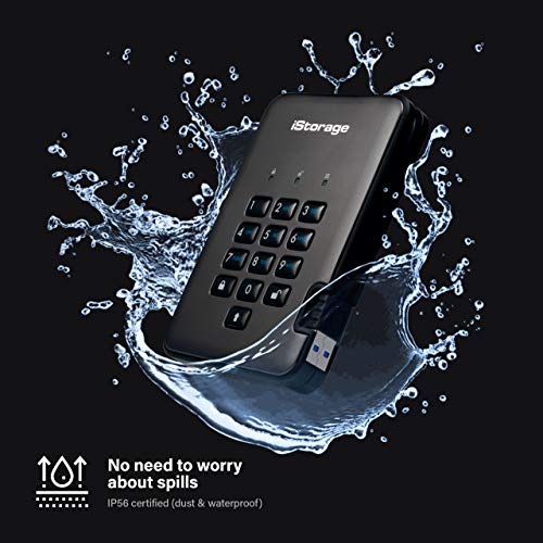 iStorage diskAshur Pro2 SSD 8TB Externe Festplatte, FIPS Level 3 Zertifiziert, graphit – Bild 7