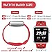 R-fun Band Compatible with Apple Watch 42/44mm Women and Men, Soft Silicone Replacement Wristband for Apple iWatch Series 4, Series 3, Series 2, Series 1, Sport, Edition(Red/Black+Blue/Write)