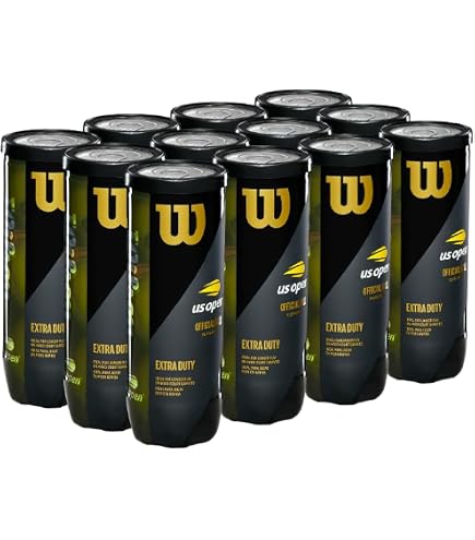 Amazon.com : WILSON US Open Tennis Balls - Extra Duty, 4 Can Pack