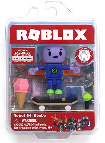 Roblox Robot 64: Beebo Single Figure Core Pack with Exclusive Virtual Item Code