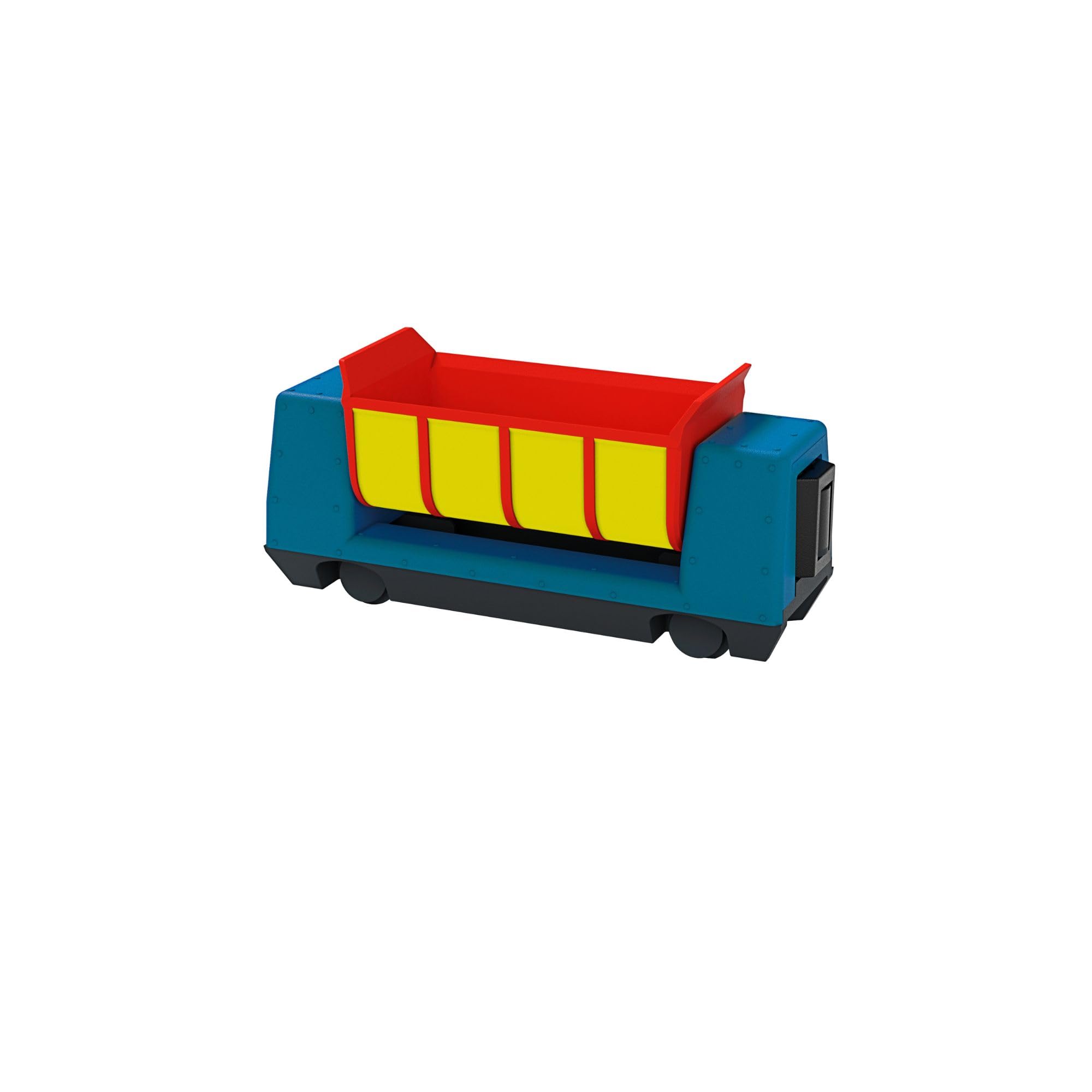 Hornby - R9347 Playtrains Car Transporter & Ramp - Kids Toy Train Set Accessory for Ages 3+, Childrens Model Train Accessories - Compatible with Hornby - Playtrains, Blue,red