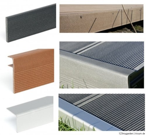 WPC Terrassendiele Hohlkammerdiele 123mygarden Muster Set diverse Farben und Zubehör – Bild 3